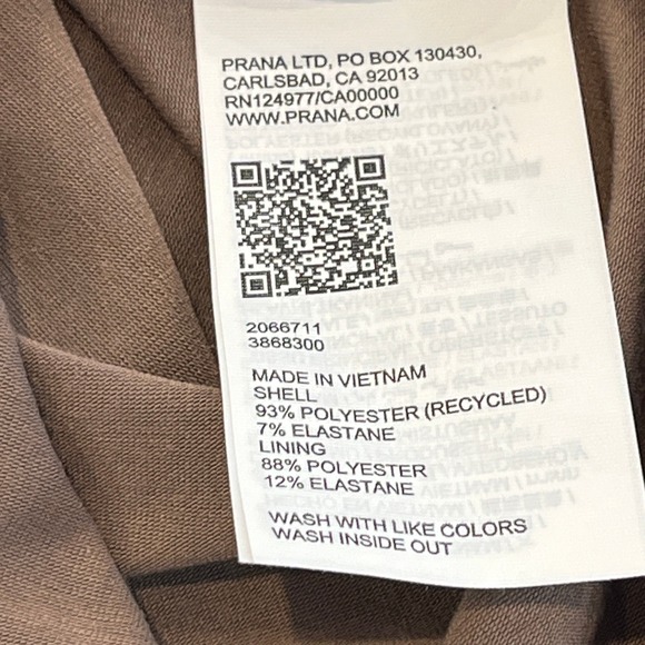 Prana NEW Jewel Lake Dress Womens S Brown Travel Outdoor Pockets Bra Stretch - Picture 11 of 12